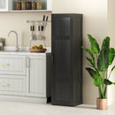 Tall Storage Cabinet with 4 Storage Shelves for Bathroom Living Room