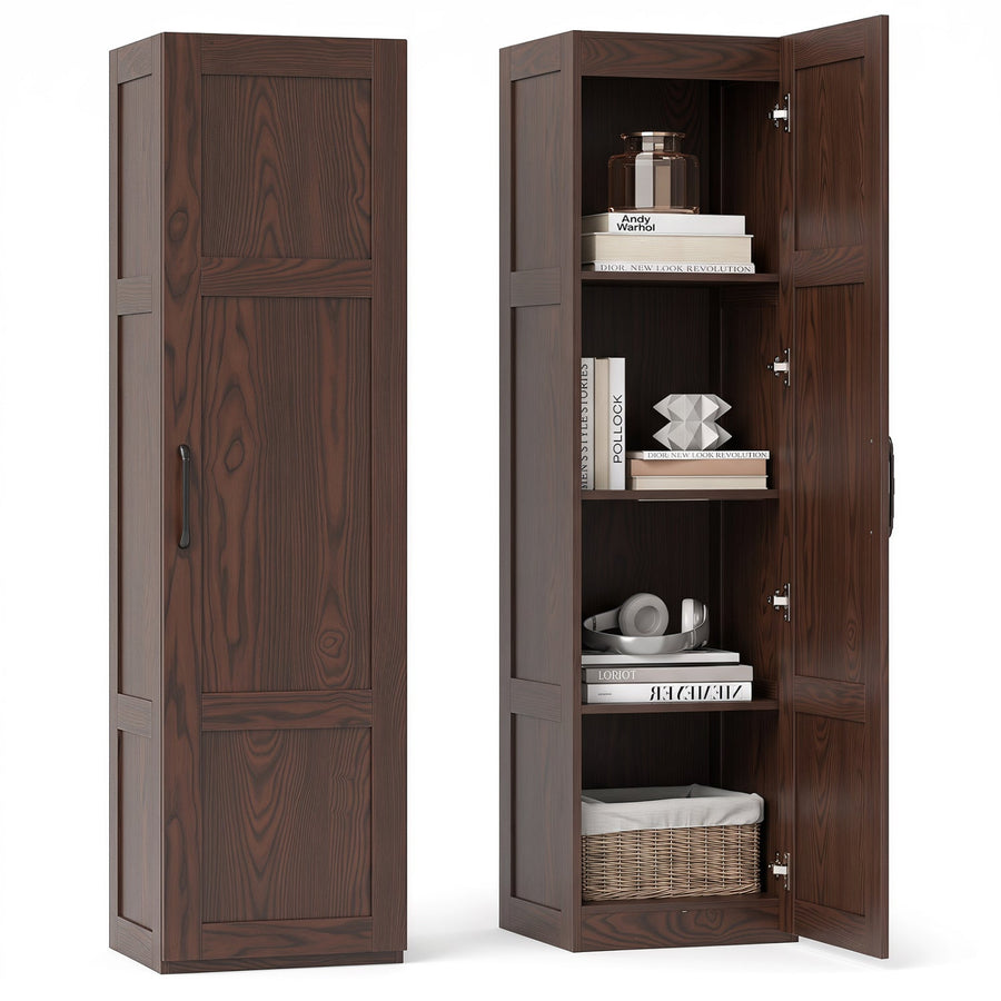 Tall Storage Cabinet with 4 Shelves - 59