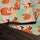 Little Foxes in a Fantasy Forest Playmat
