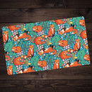 Little Foxes in a Fantasy Forest Playmat