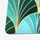 Ocean Inspired Art Deco Scales Playmat