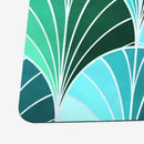 Ocean Inspired Art Deco Scales Playmat