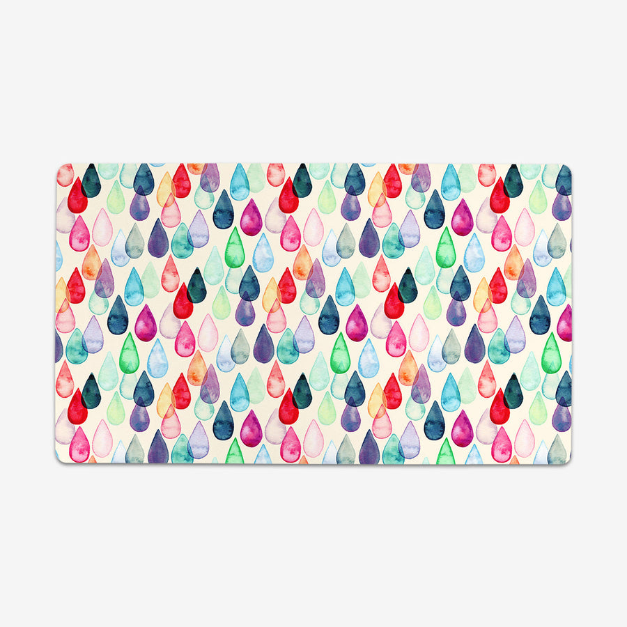 Watercolour Rainbow Drops Playmat