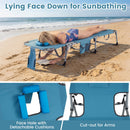Tanning Chair with Face Arm Holes Folding Chair