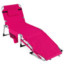 Tanning Chair with Face Arm Holes Portable Sunbathing Chair