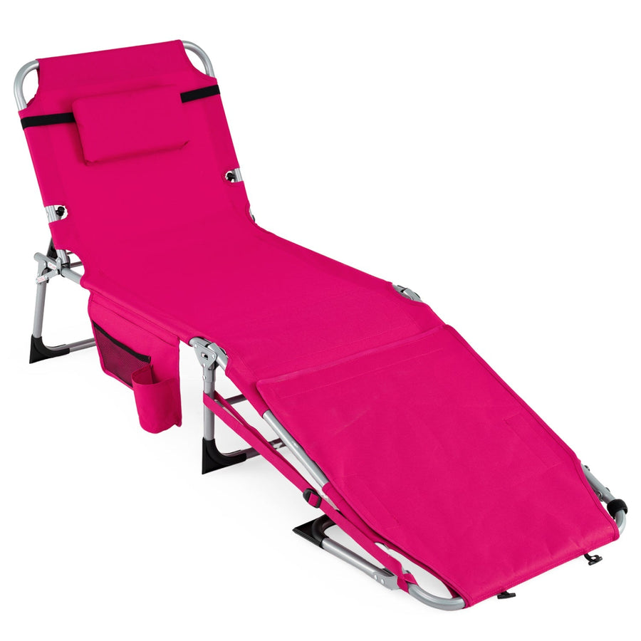 Tanning Chair with Face Arm Holes Portable Sunbathing Chair