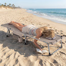 Tanning Chair with Face Arm Holes Portable Sunbathing Chair