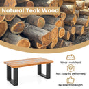Teak Wood Patio Table with River Feel Epoxy Tabletop