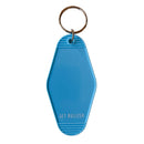 The Human Body is 70% Water Except Yours You Dehydrated B*tch Motel Style Keychain in Blue