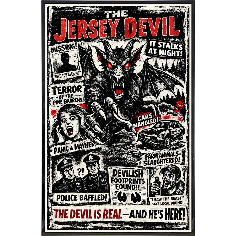 The Jersey Devil It Stalks at Night Print