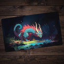 The Blue River Dragon Playmat