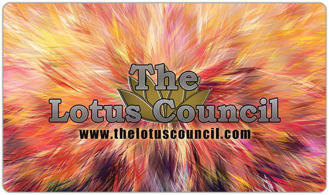 Burst The Lotus Council Logo Playmat