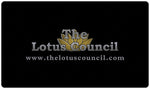 The Lotus Council Black Logo Playmat