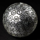 The Orb D100 -  Black and Matte Silver Metal Die