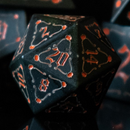 The Pumpkin Aluminum Metal Dice Set