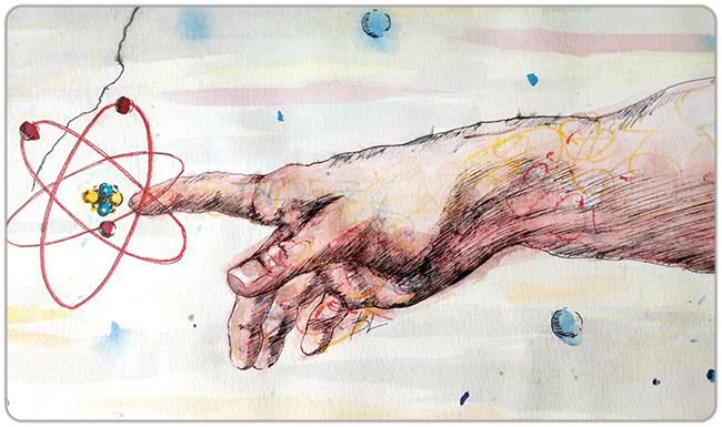 The Creation of Atom Playmat