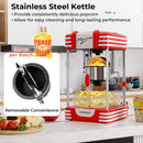 Theater Style Countertop Popcorn Maker with Stainless Steel Kettle-Red