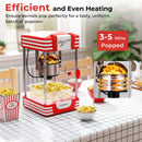 Theater Style Countertop Popcorn Maker with Stainless Steel Kettle-Red