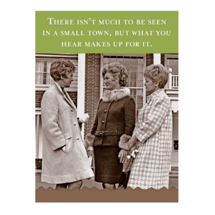 There Isn't Much to be Seen in a Small Town Mini Notepad | 100 Sheets Retro Stationery