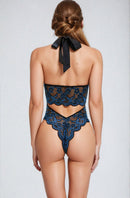 V-Cut Lacy Teddy Lingerie