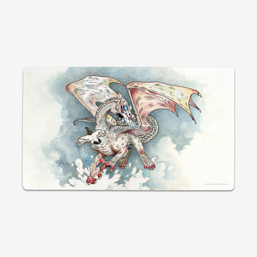 Young White Dragon Playmat