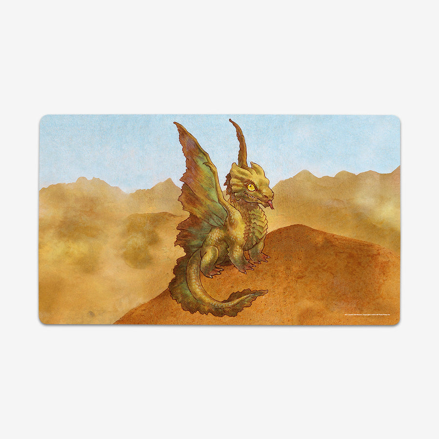 Brass Wyrmling Dragon Playmat