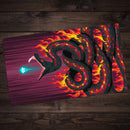 Deck Of Many, Flames Playmat