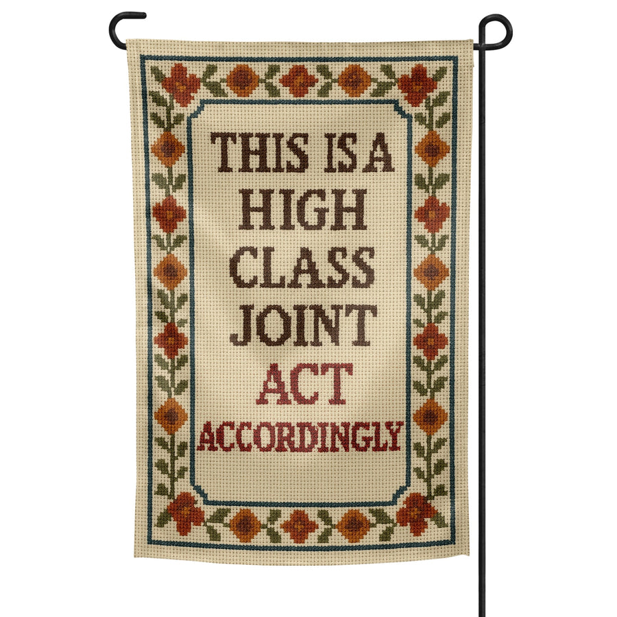 This is a High Class Joint Garden Flag