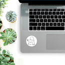 Thriving -n- Surviving Round Sticker | Durable Vinyl for Laptop, Car, Bike, Etc.