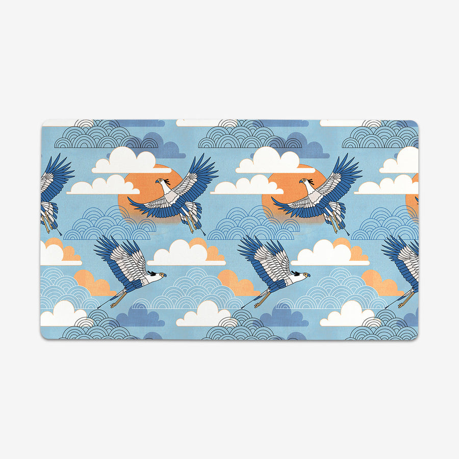 Bold Oriental Style Secretary Birds Playmat