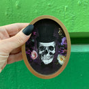 'Til Death Do Us Part Skull Hanging Decor Set | 3 Piece Oval Framed Spooky Ornaments