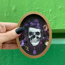 'Til Death Do Us Part Skull Hanging Decor Set | 3 Piece Oval Framed Spooky Ornaments