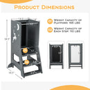 Toddler Kitchen Stool Baby Standing Tower with Chalkboard and Whiteboard