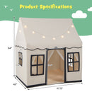 Toddler Large Playhouse with Star String Lights