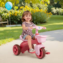 Toddler Tricycle with Limited Steering with Front Baskets and Bell