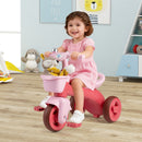 Toddler Tricycle with Limited Steering with Front Baskets and Bell