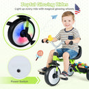 Toddler Tricycle with 3-Position Seat and Storage Basket for Kids