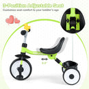Toddler Tricycle with 3-Position Seat and Storage Basket for Kids