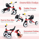 Toddler Tricycle with 3-Position Seat and Storage Basket for Kids