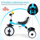 Toddler Tricycle with 3-Position Seat and Storage Basket for Kids