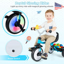 Toddler Tricycle with 3-Position Seat and Storage Basket for Kids
