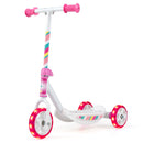 Toddlers Kick Scooter with LED Light-Up Wheels and Wide Anti-Slip Deck for Boys and Girls