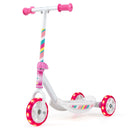 Toddlers Kick Scooter with LED Light-Up Wheels and Wide Anti-Slip Deck for Boys and Girls
