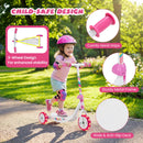 Toddlers Kick Scooter with LED Light-Up Wheels and Wide Anti-Slip Deck for Boys and Girls