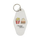 Together Forever Burger and Fries Motel Style Illustrated Keychain