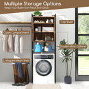 Over-The-Toilet Storage Cabinet with Heavy-Duty Metal Frame 2-door Freestanding