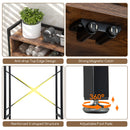 Over-The-Toilet Storage Cabinet with Heavy-Duty Metal Frame 2-door Freestanding