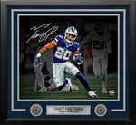 Tony Pollard Blackout Dallas Cowboys Autographed 11" x 14" Framed Football Photo Numbered to 120