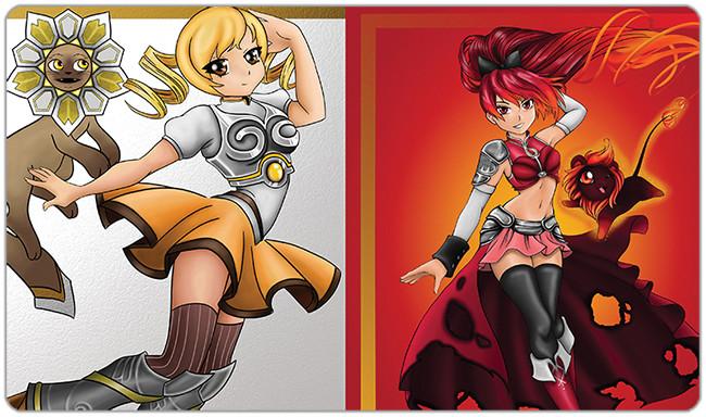 Yellow Red Lion Playmat