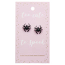 Too Cute to Spook Spider Earrings | Black Studs for Halloween, Spooky, Goth | Gift for Her